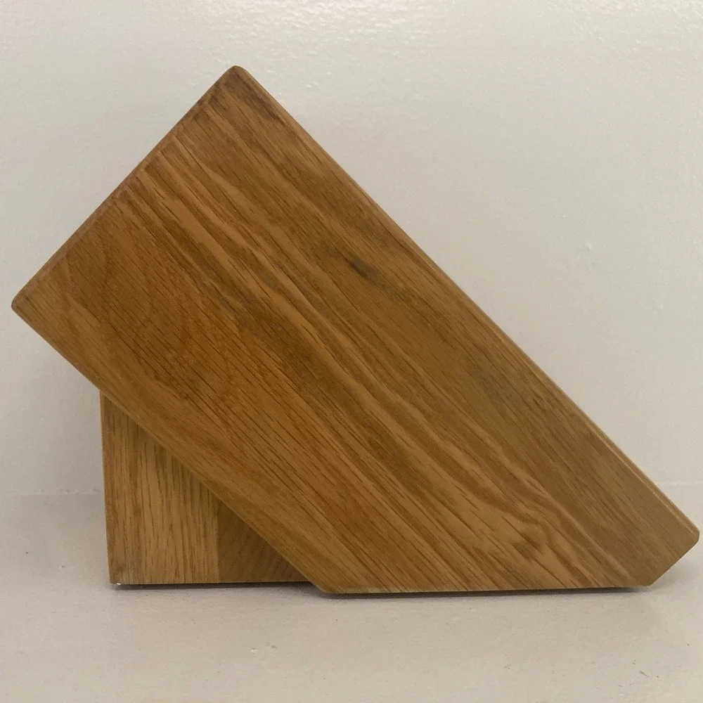 VTG CUTCO Honey Oak Solid Wood 10 Slot Homemaker Knife Block USA Made Cookware